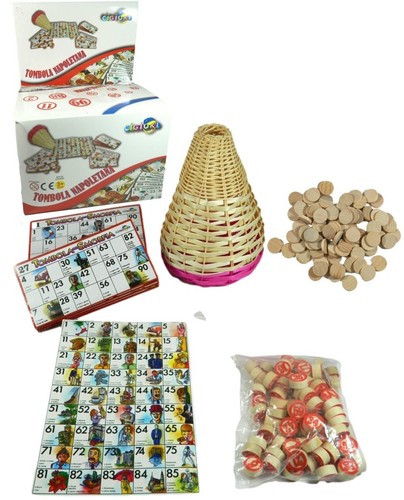 Tombola napoletana con paniere - tombola,